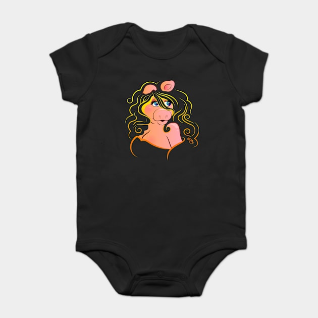 Electric Diva- Sunset Baby Bodysuit by Toni Tees